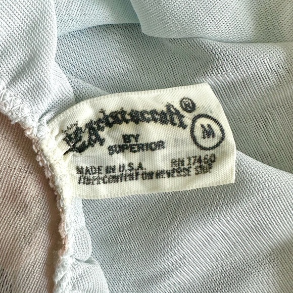 Vintage 60s Light Blue Nightie w/ Lace Aristocraft By Superior Medium - Picture 6 of 7